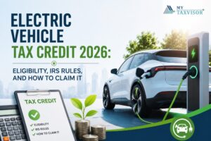Read more about the article Electric Vehicle Tax Credit 2026: Eligibility, IRS Rules, and How to Claim It